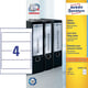 Avery Zweckform L4761-100 printbare rugetiketten | wit | zelfklevend | breed | 61 mm x 192 mm | 400 etiketten | AVEL4761-100