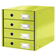 Leitz 6049 WOW ladeblok | groen metallic | 4 laden | LEI60490064