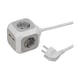 Brennenstuhl 1150100 Alea-Power stekkerblok | 4 stopcontacten | USB | 1.4 meter | grijs | BRE1150100