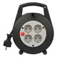 Brennenstuhl 1092200 Vario Line kabelhaspel | 4 stopcontacten | 5 meter | zwart/lichtgrijs | BRE1092200