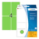 Herma 2495 multifunctionele etiketten | 52 x 82 mm | groen | 128 etiketten | HER2495