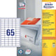 Avery Zweckform 3666 universele etiketten | wit | zelfklevend | 38 mm x 21,2 mm | 6500 etiketten | AVE3666