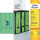 Avery Zweckform L4754-20 printbare rugetiketten | groen | zelfklevend | breed | 61 mm x 297 mm | 60 etiketten | AVEL4754-20