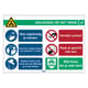 Afbeelding van Brady COVID-19-GEN-NL waarschuwingssticker veiligheid op werk | 1 stuk