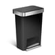 Simplehuman pedaalemmer | met zakkenhouder | Code K | zwart | 45 liter | SI699NA8331
