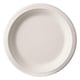 Wegwerpbord suikerriet | wit | 23 cm | 50 stuks | DIVPS81327