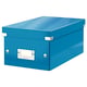 Afbeelding van Leitz 6042 WOW DVD opberg box | PP overtrokken karton | blauw metallic