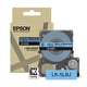 Afbeelding van Epson LK-5LBJ matte tape zwart op blauw 18 mm (origineel)