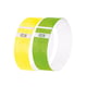 Sigel super soft evenementenbandjes | geel en groen | 120 stuks | SIGSI-EB219