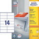 Avery Zweckform 3477 universele etiketten | wit | zelfklevend | 105 mm x 41 mm | 1400 etiketten | AVE3477