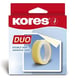 Kores tape | dubbelzijdig | geel | 15 mm x 5 m | KOR55515