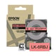 Afbeelding van Epson LK-6RBJ matte tape zwart op rood 24 mm (origineel)