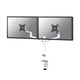 Neomounts Next Lite ruimtebesparende monitorarm | 2 monitoren | 17-27 inch | wit | tot 8 kg | NEODS60-425WH2
