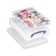Really Useful Box opbergdoos | met 2 dividers | polypropyleen | transparant | 4 liter | UB4LDC
