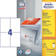 Avery Zweckform 3483 universele etiketten | wit | zelfklevend | 105 mm x 148 mm | 400 etiketten | AVE3483