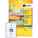 Avery Zweckform J8563-25 transparante etiketten | 99,1 mm x 38,1 mm | 350 etiketten | AVEJ8563-25