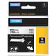 Afbeelding van DYMO 1805440 IND Rhino tape permanent polyester zwart op transparant 6mm (origineel)
