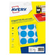 Avery Zweckform PET30B markeringspunten | 30 mm | blauw | 240 etiketten | AVEAV-PET30B