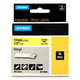 Afbeelding van DYMO S0718450 / 18432 IND Rhino tape vinyl zwart op geel 12mm (origineel)