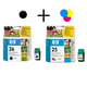 Afbeelding van HP bundel 25(tricolor) + 26(black)