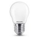 Afbeelding van Philips E27 LED-lamp | 6.5W (60W) | helder wit | mat | kogelmodel