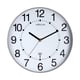 Afbeelding van Unilux Maxi Wave wandklok | kunststof | grijs | 37,5 cm