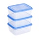 Sunware Club Cuisine diepvriesdozen set | transparant\blauw | 1,2 liter | 3 stuks | SUN76600663