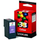 Afbeelding van Lexmark 18C0033E nr. 33 inktcartridge kleur (origineel)