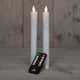 Anna Collection Led Dinerkaars | 23 cm | wit | bewegende vlam | 2 stuks | AN861NA8841