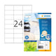 Herma 10728 gerecyclede universele etiketten | A4 | 70 x 36 mm | wit | 1920 etiketten | HER10728
