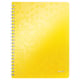 Leitz 4637 WOW collegeblok | A4 | gelinieerd | geel | 4-gaats | 80 vel | LEI46370016