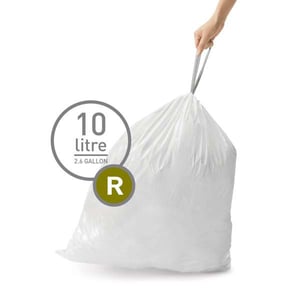 Afbeelding van Simplehuman vuilniszakken | met trekband | code R | 10 liter | 20 stuks