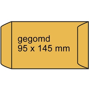 Afbeelding van Raadhuis loonzakje | gegomd | 95 mm x 145 mm | 1000 stuks