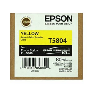 Afbeelding van Epson T5804 inktcartridge geel (origineel)