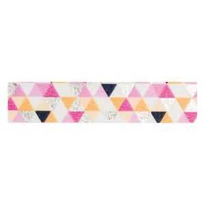 Afbeelding van Folia washi tape met driehoeken | diverse kleuren | 5 meter | 1 stuk