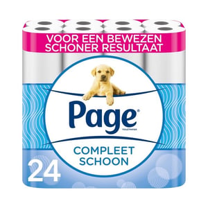Afbeelding van Page Compleet Schoon toiletpapier | 2-laags | 24 rollen