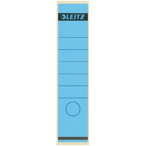 Afbeelding van Leitz 1640 rugetiketten | blauw | zelfklevend | breed | 61 mm x 285 mm | 10 etiketten