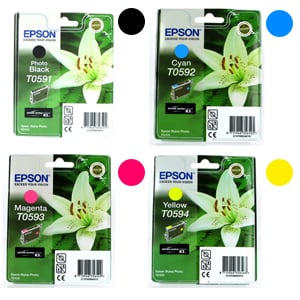 Afbeelding van Epson bundel T0591 serie (black+ cyan+ magenta+ yellow)