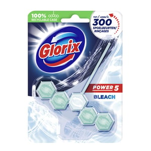 Afbeelding van Glorix Power 5 toiletblok | Bleach | 55 gram