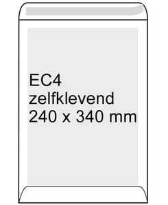 Afbeelding van Raadhuis bordrugenvelop | zelfklevend | EC4 | 240mm x 340mm | 100 stuks
