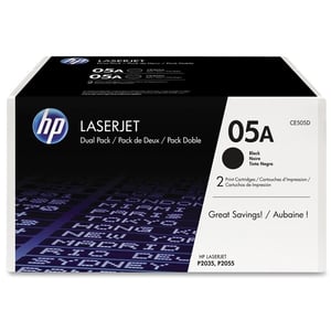 Afbeelding van HP 05A (CE505D) toner cartridge zwart 2 stuks (origineel)