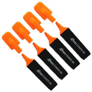 Afbeelding van Sneltoner markeerstift | oranje | 4 stuks