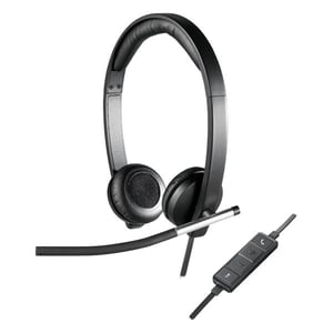 Afbeelding van Logitech H650e stereo bekabelde headset | USB | zwart