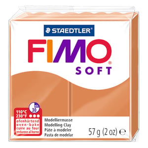Afbeelding van Fimo 8020-76 klei soft | boetseerklei | cognac | 57 gram