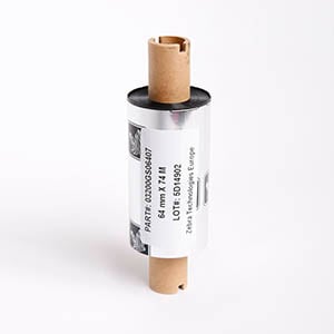 Afbeelding van Zebra 3200 / 03200GS06407 wax/hars ribbon 64mm x 74m 12 stuks (origineel)