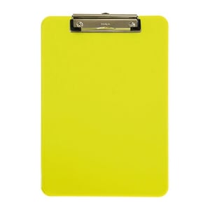 Afbeelding van Maul klembord | neon | A4 | transparant geel