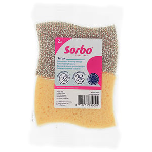 Afbeelding van Sorbo Schuurspons Krasvrij | 2 stuks