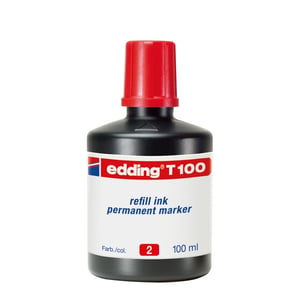 Afbeelding van Edding T 100 navulling | rood | 100 ml