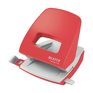Afbeelding van Leitz 50030025 NeXXt Recycle perforator | metaal | rood | 2-gaats | tot 30 vel