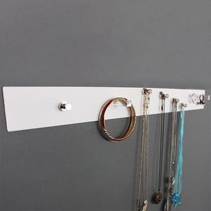 Afbeelding van Maul 6204002 magnetische wandlijst | magnetisch | metaal | wit | 100 cm